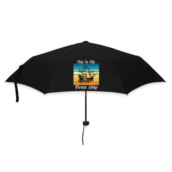 This is My Pirate Ship - Umbrella (small) - black - Front