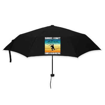 Snowboarding - Sorry I Cant I Have a Board Meeting - Umbrella (small) - black - Front