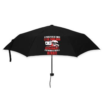 Camping-car Cadeau Rigolo Retraite - Parapluie standard - noir - Devant