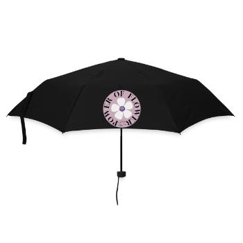 Power of Flower Circle - Umbrella (small) - black - Front
