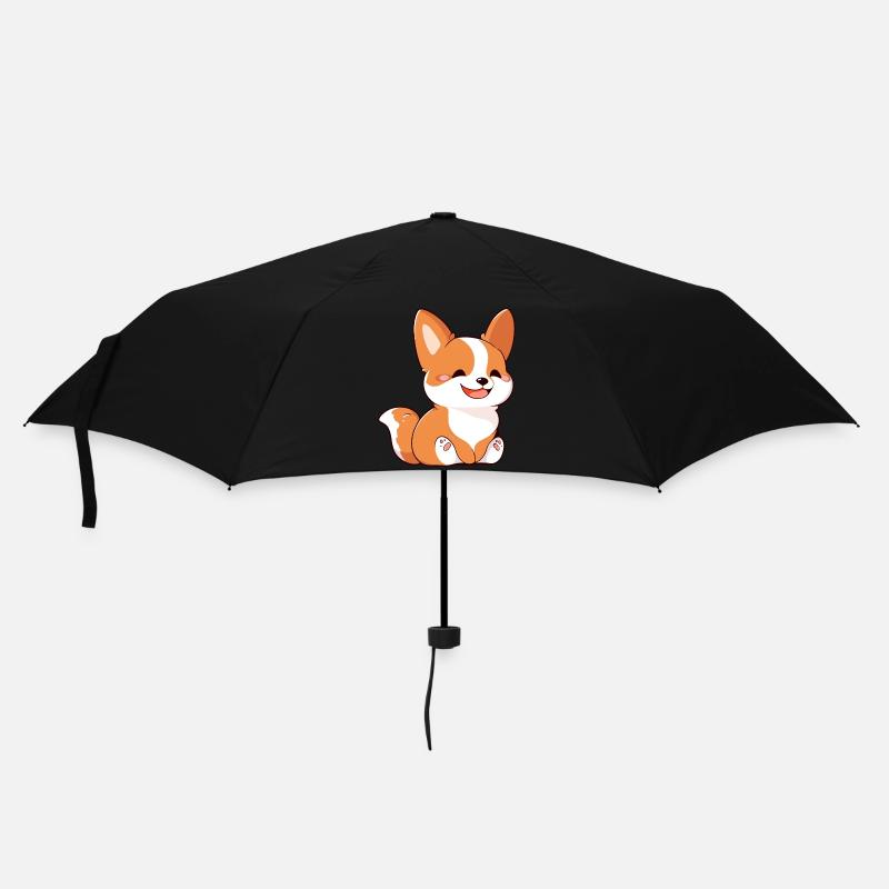 What's up Corgi - Umbrella (small) - black