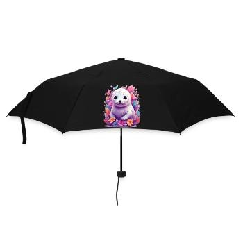 Cute Seal - Umbrella (small) - black - Front