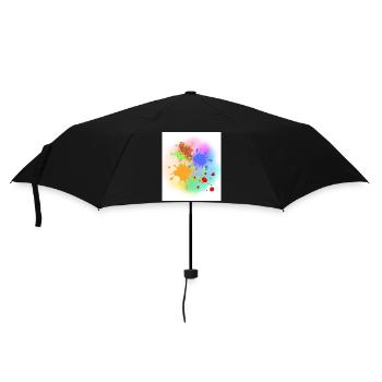 Splashes of colour - Umbrella (small) - black - Front