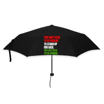 you don't need to be muslim to stand up for gaza - Parapluie standard - noir - Devant