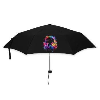 Conception de casques pour les joueurs et les joueurs, la musique et les musiciens - Parapluie standard - noir - Devant