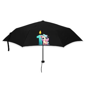 Birthday birthday party birthday gift born - Umbrella (small) - black - Front
