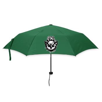 Salem | Hexenhaus - Haus der Hexe - Regenschirm (klein) - Flaschengrün - Vorne