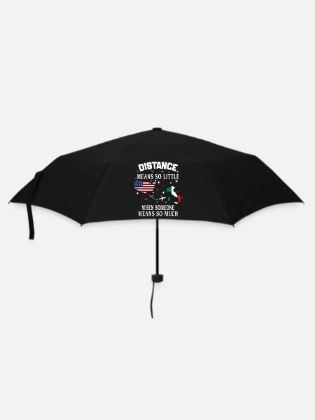Distanz bedeutet so wenig, wenn jemand viel bedeutet - Regenschirm (klein) - Schwarz