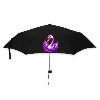 swan 1 - Regenschirm (klein) - Schwarz - Vorne