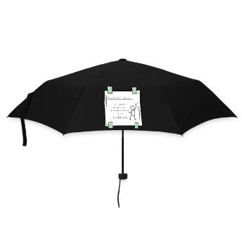 Bester Papa, Vatertag - Regenschirm (klein) - Schwarz - Vorne