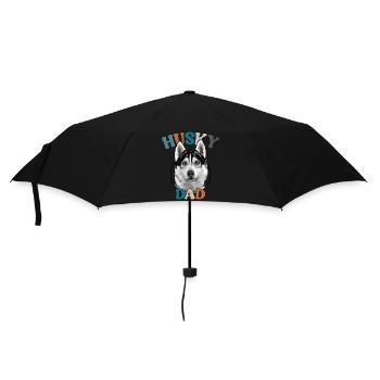 Husky papa chiens chien fête des pères Wilsigns - Parapluie standard - noir - Devant