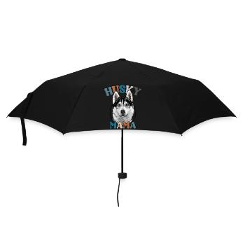 Husky Mama Hunde Hund Muttertag Wilsigns - Regenschirm (klein) - Schwarz - Vorne