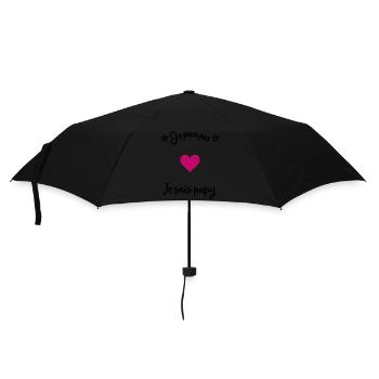 PAPY. PAPA - Parapluie standard - noir - Devant