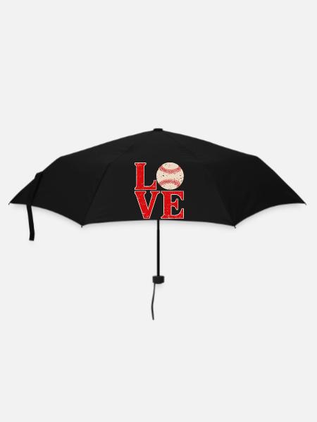 Love Baseball - Umbrella (small) - black