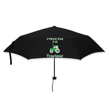 I can't I have tractor - Umbrella (small) - black - Front