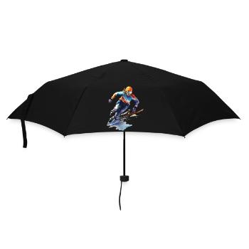Speed skating: A fast-paced ride on the - Umbrella (small) - black - Front