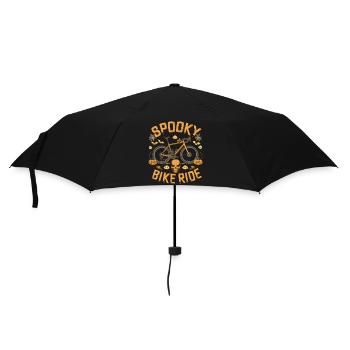 Spooky Halloween Bike Ride Design - Umbrella (small) - black - Front