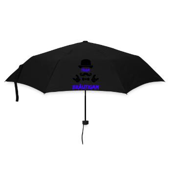 Team Bräutigam - Regenschirm (klein) - Schwarz - Vorne