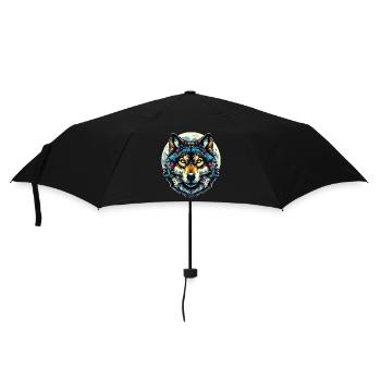 Loup - Parapluie standard - noir - Devant