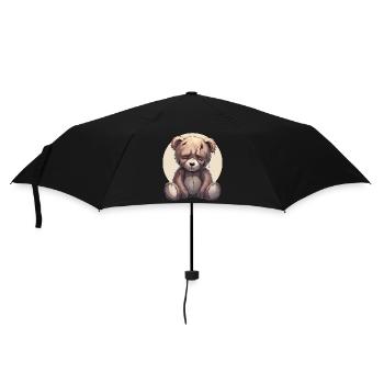 Sad Teddy Bear - Umbrella (small) - black - Front
