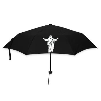 Jésus - Parapluie standard - noir - Devant