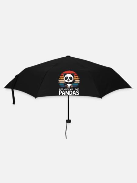Panda Bear Panda Animal Pandas - Umbrella (small) - black