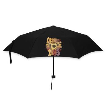 original 1985 Kasettenplayer 41 Jahre Geburtstag - Regenschirm (klein) - Schwarz - Vorne