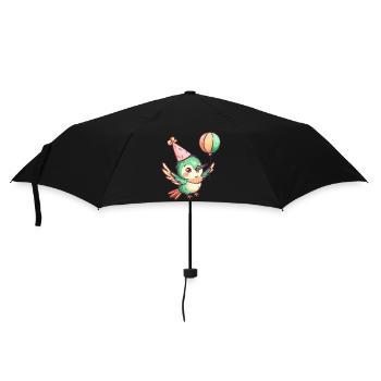 colibri oiseau anniversaire bébé - Parapluie standard - noir - Devant