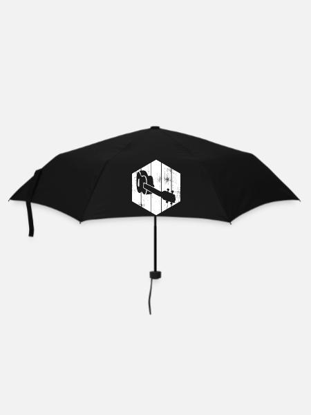 Ukulele Zeichnung - Regenschirm (klein) - Schwarz