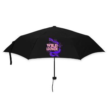 Wild Born Snake Illustration - Umbrella (small) - black - Front