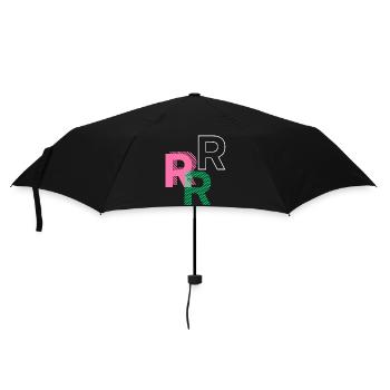 Buchstabe R - Regenschirm (klein) - Schwarz - Vorne