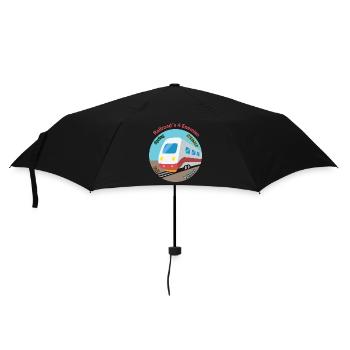 Four Seasons Train Motif, Always Unpunctual - Umbrella (small) - black - Front
