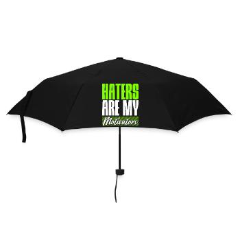 Les haineux sont mes motivateurs - Parapluie standard - noir - Devant
