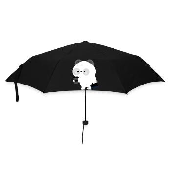 Panda Coffee Break - Umbrella (small) - black - Front