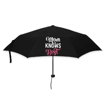 My mom knows best. - Umbrella (small) - black - Front