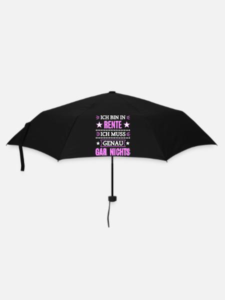 Endlich in Rente - Regenschirm (klein) - Schwarz