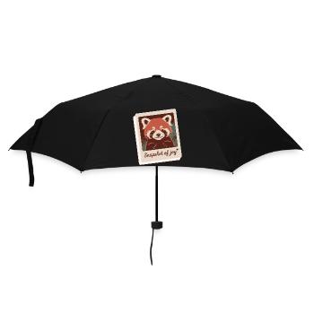 Joie du Panda Rouge - Parapluie standard - noir - Devant