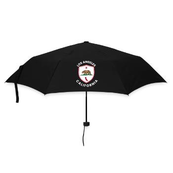 Los Angeles Shield Bear - Umbrella (small) - black - Front