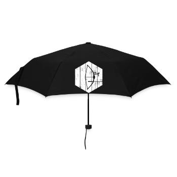 Bow and arrow sketch - Umbrella (small) - black - Front