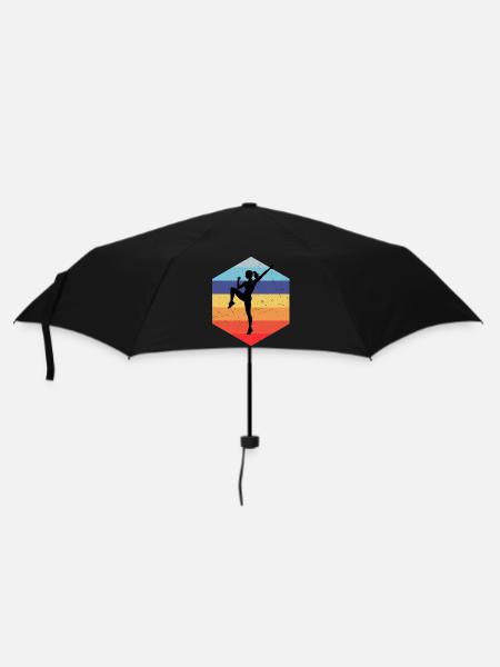 Aerobictraining Geschenk für die Aerobic-Trainerin - Regenschirm (klein) - Schwarz