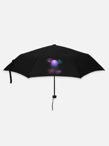 Cosmic Neon Jellyfish - Umbrella (small) - black
