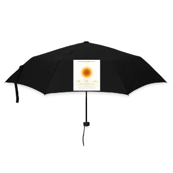 Chrysantème et Spirale de Fibonacci - Parapluie standard - noir - Devant