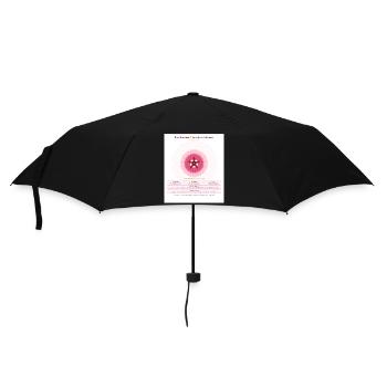 Rosace Fibonacci Rose Délicate - Parapluie standard - noir - Devant