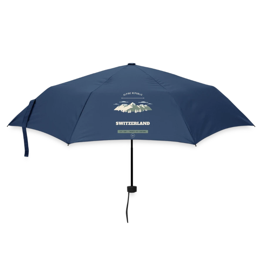 Switzerland badge on a umbrella (small), navy