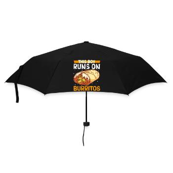 Männer lieben Burritos - Regenschirm (klein) - Schwarz - Vorne