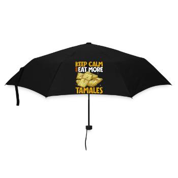 Keep Calm - Tamales - Regenschirm (klein) - Schwarz - Vorne