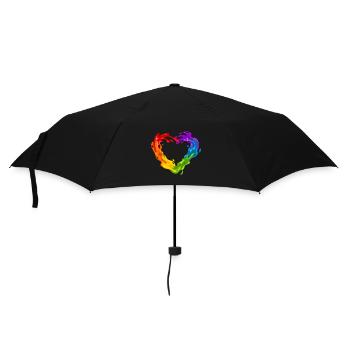 Rainbow-colored - Umbrella (small) - black - Front