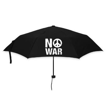 Pas de signe de paix de guerre - Parapluie standard - noir - Devant