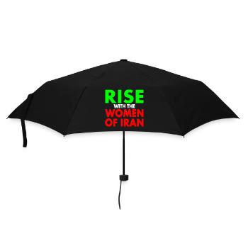 Rise with the women of iran - Regenschirm (klein) - Schwarz - Vorne