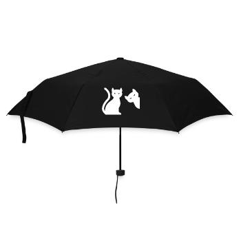 Cat Katze - Umbrella (small) - black - Front
